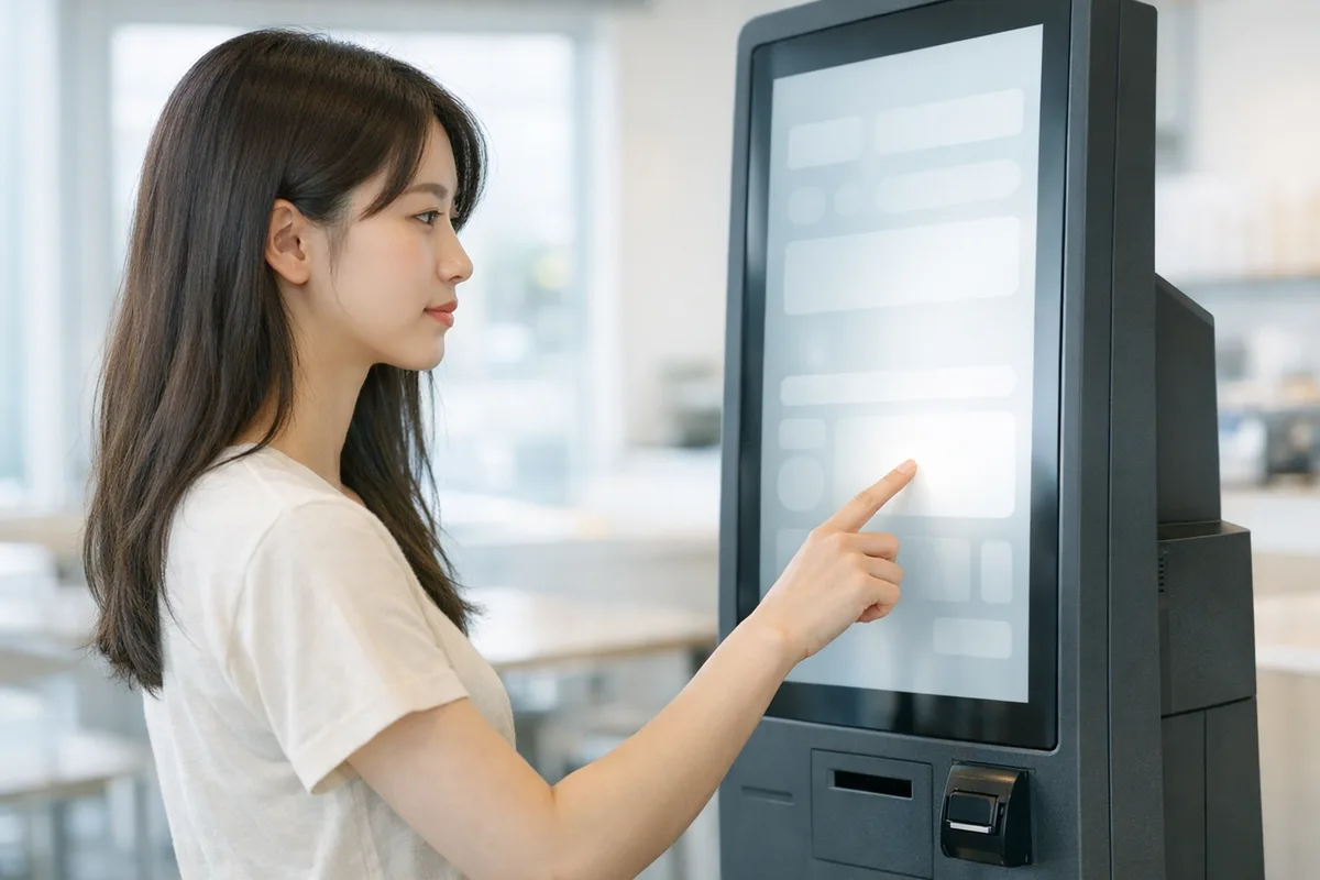 키오스크 사용 장면